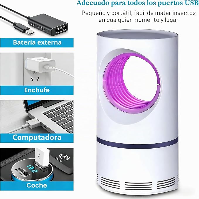 Lámpara Antimosquitos LED USB